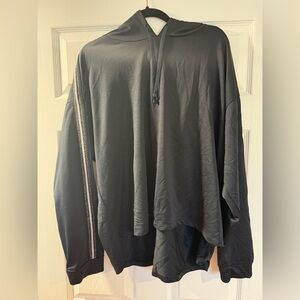 Pro Player Black Hoodie with Stripe Accent